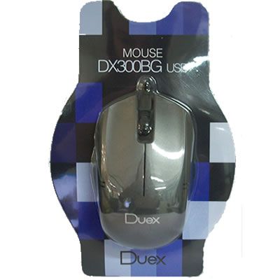 mouse duex usb cinza dx-300bg